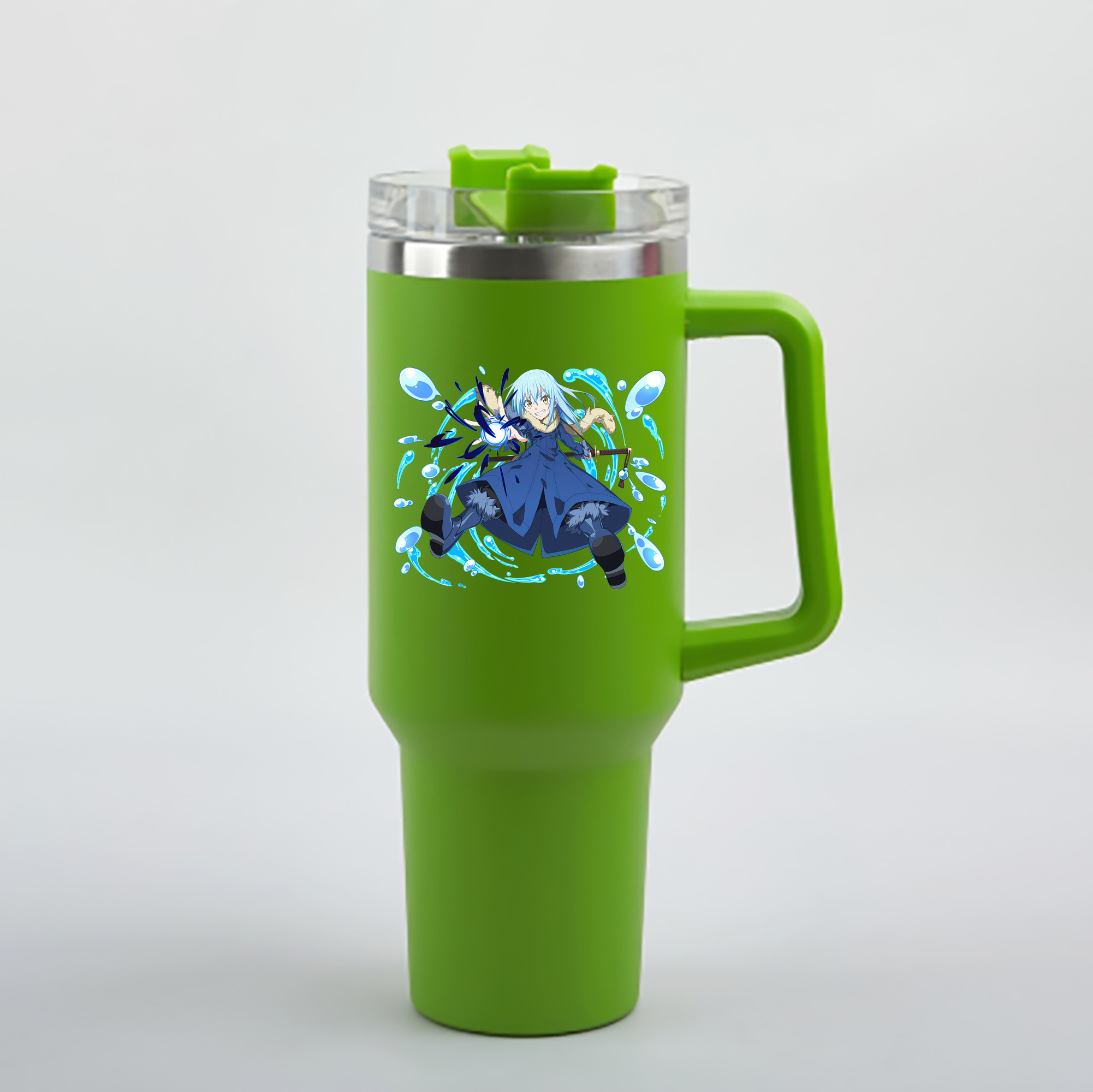 （画像用） 転スラ Regarding Reincarnated to Slime 1200mL車用タンブラー - クリスタルステッカー（プラスチックストロー付き）